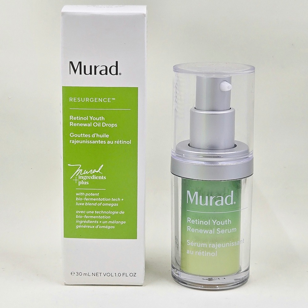 Murad Resurgence Retinol Youth Renewal Oil Drops 1 oz. Serum .5 Set